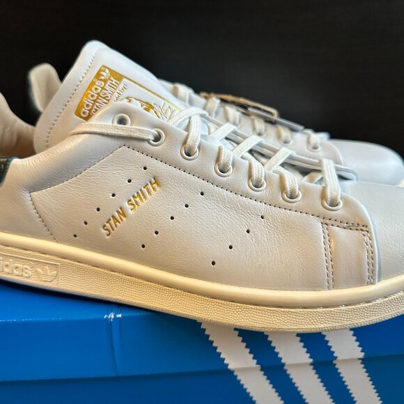 Adidas Stan Smith HP2201 White Off White Dark Green Size 8.5US - Picture 2 of 6
